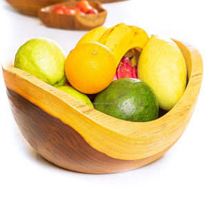 Frutero de bambú decorativo sostenible, pantalla de mesa portátil fácil, utensilios de cocina de madera multiusos, cuenco para servir, los mejores precios - Product Image 2