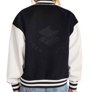Chaqueta Clásica para Mujer, Estilo Letterman, Sólida, Cierre de Botones, Ropa de Abrigo Informal, de Secado Rápido y Transpirable para Uso Diario - Product Image 5