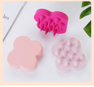 Suministro de fábrica, cerdas de silicona, herramienta de masaje para el aseo de mascotas, cepillo de baño para ducha, cepillo dispensador de champú para perros para mascotas - Product Image 4