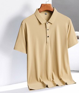 Camiseta de Hombre de Color Sólido, Cuello Redondo, Manga Corta, Corte Regular, Informal, Cómoda para el Día a Día, Prenda Básica Esencial - Product Image 3