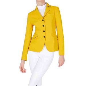 Chaquetas de Equitación al por Mayor, Color Azul Marino, con Ribete, Tela Elástica de Nailon, Corte Profesional, para Competencia de Equitación - Product Image 3