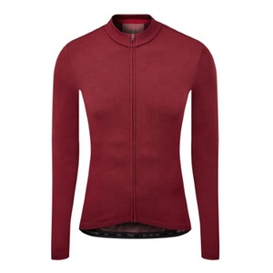 Jersey de Ciclismo Personalizado para Hombre, Manga Larga, Cierre Completo, Color Naranja, Transpirable, de Poliéster, para Adultos, al por Mayor - Product Image 3