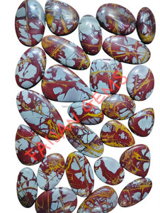 Cabujón de piedras preciosas sueltas de cristal Jaspe Natural NOREENA en todos los tamaños y formas mixtas para la fabricación de colgantes de joyería - Product Image 3