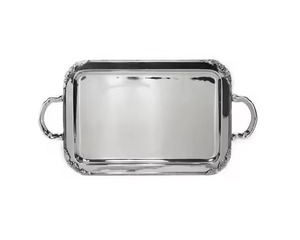 Plateau de service carré en métal doré poli, style glamour, durable, pour présentation de desserts et de fêtes - Product Image 6