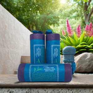 Incienso en Barra de Té Verde Tibetano Lamatar1, Fragancia Natural Ecológica para el Hogar, Artículo de Regalo, Propósitos de Sanación Espiritual, Primavera - Product Image 6