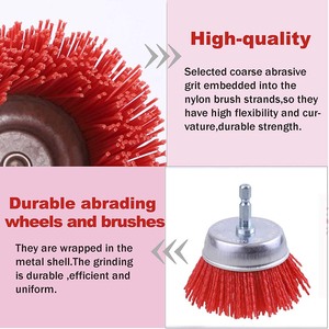 Brosses <span class=keywords><strong>à</strong></span> fil abrasif 3 pièces assorties, ensemble de brosses <span class=keywords><strong>à</strong></span> <span class=keywords><strong>perceuse</strong></span> en nylon de 4 pouces, parfaites <span class=keywords><strong>pour</strong></span> l'élimination de la rouille, de la corrosion et de la peinture - Product Image 5
