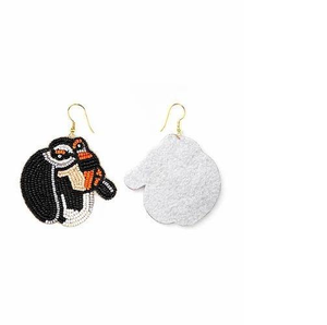 Pendientes Hechos a Mano con Cuentas de Semillas Ligeras en Forma de Corazón, Color Morado y Azul, Regalo para el Día de San Valentín, Navidad, Año Nuevo, para Mujer, Punto de Cruz - Product Image 6