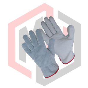 Gants de travail et de sport en cuir de vachette pleine fleur pour hommes - Résistants aux coupures, anti-chimiques, antistatiques, respirants, longueur personnalisable - Product Image 4