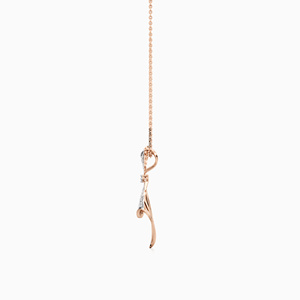 Colgante de compromiso de lujo con diamante cultivado en laboratorio, diseño de onda abstracta, para mujer, en oro de 10K/14K/18K chapado en rodio y plata 925/935 - Product Image 4
