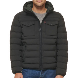 Mens Stand Collar Puffer Jacket Quilted Winter <b>Bubble</b> <b>Coat</b> Warm Insulated Fashion Outerwear for Casual Outdoor Use - Product Image 1