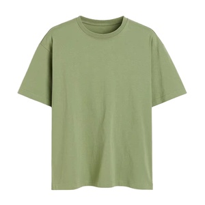 Camiseta de hombre de alta calidad, 100% algodón, corte holgado, personalizada con logotipo bordado e impresión. - Product Image 1