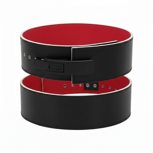 Ceinture en cuir de vachette noir de qualité supérieure avec boucle à dégagement rapide robuste, épaisseur 10 mm, pour une stabilité maximale du tronc et la musculation. - Product Image 1