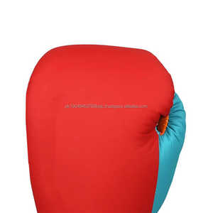 Guantes de boxeo con correa de piel de vaca personalizados al mejor precio, guantes de entrenamiento Muaythai MMA impermeables hechos de cuero/cuero Pu para exteriores - Product Image 2