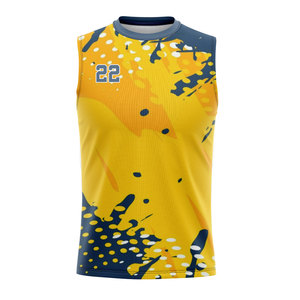 Maillot de sport personnalisé sans manches à compression pour le basketball, imprimé numériquement, séchage rapide, tenue d'équipe pour adultes - Product Image 5
