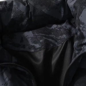 <b>Top</b> Selling Custom Casual Streetwear Hooded Winter <b>Shiny</b> Bamboo Fiber Canvas Breathable Zipper Closure Men's Puffer Jacket - Product Image 5
