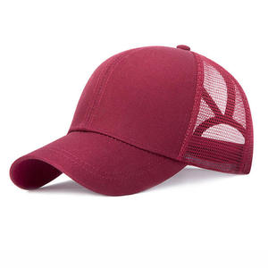 RICSA Breathable Mesh <b>Baseball</b> <b>Cap</b> 3D Embroidery Adjustable Unisex Casual Hat Spring Summer Outdoor Adult Fit Model 624 Pink Red - Product Image 5