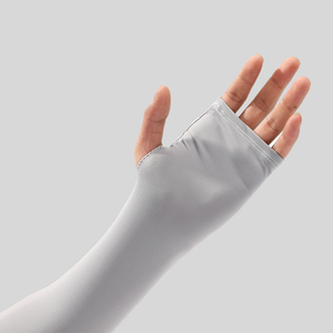 Manchon de compression athlétique personnalisé avec logo, protection UV, pour le cyclisme, la course, les sports de plein air, protection solaire, noir - Product Image 6