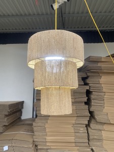 Abat-jour en jute tissé naturel, Lamparas Decor, luminaire suspendu en rotin de haute qualité, fait main, respectueux de l'environnement, fabriqué au Vietnam - Product Image 6