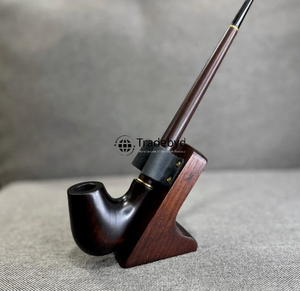 Pipa de Tabaco de Madera Natural Hecha a Mano, Pipa de Fumar de Madera Tradicional, Accesorio para Fumadores de Tradebyd - Product Image 3