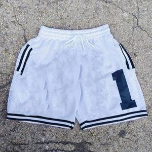 Shorts d'été personnalisés de haute qualité Impression vierge Logo Gym Sports Shorts de basket-ball pour hommes en polyester à séchage rapide - Product Image 3