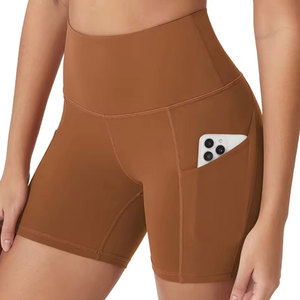 Shorts de sport pour femmes, taille haute, extensibles, confortables pour le fitness, la course, le yoga et l'entraînement - Product Image 1