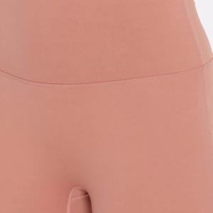 Ensemble de yoga pour femmes, couleur unie, legging taille haute et soutien-gorge, taille élastique, vêtements de fitness en coton - Product Image 6