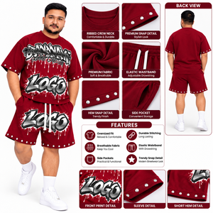 Custom <b>Design</b> <b>T</b> <b>Shirt</b> <b>Shorts</b> <b>Set</b> for Men Graphic Print Matching Streetwear Outfit OEM ODM Manufacturer Wholesale Supplier OEM - Product Image 6