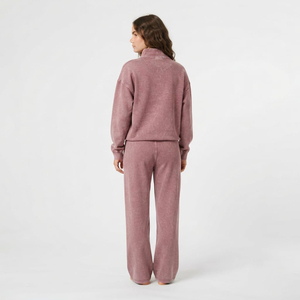 Conjunto de Sudadera y Pantalones Jogger para Mujer con Lavado Ácido, Estilo Urbano, con Cierre de Cremallera, Traje Deportivo de Dos Piezas, Proveedor de Ropa - Product Image 3