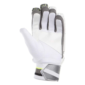 Gants de frappe de cricket en cuir Pittards professionnels personnalisés, légers, haute protection, rembourrage gris glacé, protège-mains de frappe. - Product Image 2