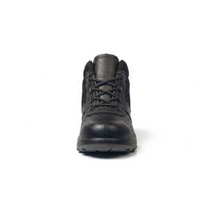 <b>Black</b> Steel Toe Composite Safety <b>Work</b> <b>Boots</b> Breathable Mesh Anti Slip Puncture Resistant Genuine Leather for Construction - Product Image 2
