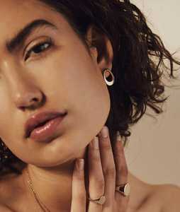 Tiny Chunky Drop <b>Earring</b> 10k 14k 18k Real Solid Gold Push Back Dainty Minimalist Modern Luxury <b>Fine</b> Studs For Women Manufacturer - Product Image 5