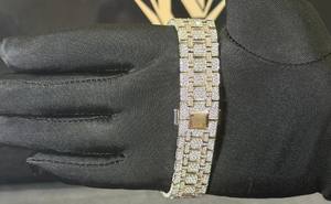 Reloj de Pulsera de Lujo para Hombre, Estilo Hip Hop, Alta Calidad, Diamantes Cultivados en Laboratorio, Diseño Clásico Completamente Cubierto de Diamantes - Product Image 4