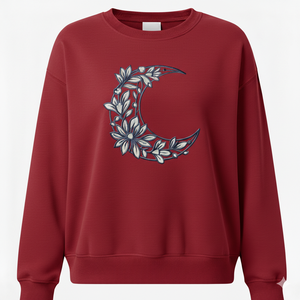 Sudadera Larga de Punto para Mujer, Estilo Vintage, Corte Holgado, Algodón de Peso Medio, Interior Suave, para Uso Diario - Product Image 1