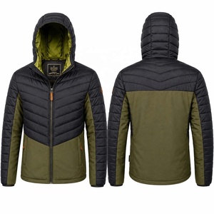 Chaqueta Acolchada con Capucha para Hombre, Cortavientos, con Cierre de Cremallera, para Uso en Exteriores en Invierno - Product Image 2