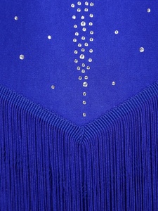 Body da Donna con Aperture e Frange, Set con Guanti <span class=keywords><strong>per</strong></span> <span class=keywords><strong>Danza</strong></span> Latina, Cha-Cha, Tango, Competizioni di Ballo e Spettacoli - Product Image 5