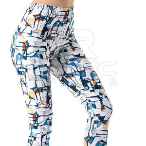 Leggings en tissu extensible doux pour femmes, imprimés sur toute la surface, confortables pour la gym, le yoga, le fitness et les activités sportives. - Product Image 6