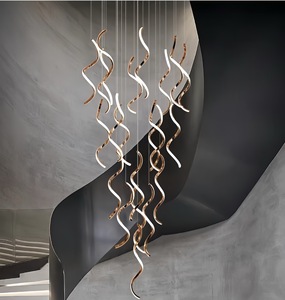 โคมไฟระย้าแบบเรียบง่ายทันสมัยสำหรับอพาร์ทเมนต์ ลอฟท์ ดูเพล็กซ์ วิลล่า โถงบันได และห้องโถง - Product Image 2