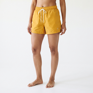 Shorts coupe-vent d'entraînement pour femmes, taille mi-haute à cordon, en nylon imperméable, coupe régulière, pour la randonnée en montagne - Product Image 1