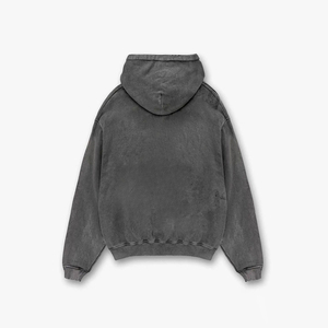 High Quality Custom Acid Wash Hoodie 100% Cotton Heavyweight <b>Drop</b> Shoulder Acid Washed Hoodies Men - Product Image 4