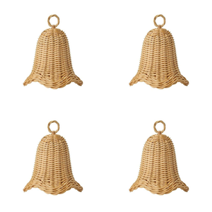 Oferta Especial: Adorno Navideño de Ratán, Cesta Colgante Ecológica y Natural, Decoración Rústica Boho para el Hogar, Venta al por Mayor OEM ODM - Product Image 3