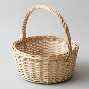 Panier à fleurs en rotin prêt à l'exportation, paniers tissés décoratifs à bas prix, organisateur en fibres naturelles - Product Image 1