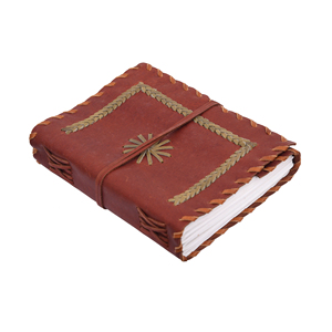 Carnet de notes en cuir véritable fait main avec sangle de fermeture, journal vintage - Product Image 1