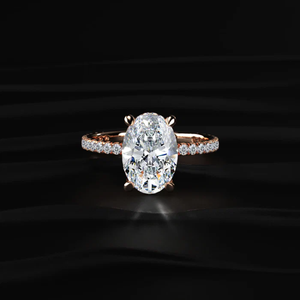Bague de fiançailles solitaire ovale en diamant CVD de laboratoire de 2,6 carats de qualité supérieure, bijoux de mariée élégants et luxueux, classique pour la demande en mariage, pour homme - Product Image 1