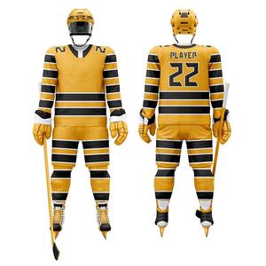 Custom Ice Hockey Jersey Men Full Sleeve Sublimated Moisture Wicking <b>Red</b> White Team Uniform with Number and Logo Print Hockey - Product Image 4