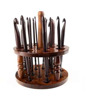 Herramientas de ganchillo de madera disponibles para B2B, artículos de tejido con hilo, herramientas de punto. Juego de 13 agujas de ganchillo de resina bellamente elaboradas - Product Image 2