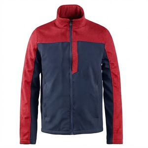 เสื้อแจ็คเก็ตผู้ชายแบบ Color Block Softshell น้ำหนักเบา กันน้ำได้ ซิปหน้า เหมาะสำหรับทำงานและกิจกรรมกลางแจ้ง สวมใส่สบายๆ - Product Image 2