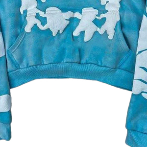 High Quality Puff Printing Cotton Acid Wash Hoodie for <b>Women</b> Men Silk Screen Logo Embroidery Custom Hoodies - Product Image 6