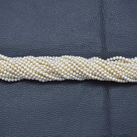 Collier de perles de culture d'eau douce naturelles blanches de 4 mm et 5 mm, forme irrégulière de pomme de terre ou d'œuf, longues chaînes avec certificat IGI