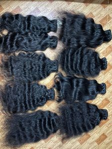 Extensiones de cabello de una sola pieza, paquetes de cabello espeso y completo, cabello listo para enviar, cabello humano al por mayor, proveedor de cabello de la India - Product Image 6