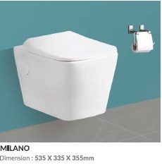 โถสุขภัณฑ์แบบแขวนผนัง รุ่น MILANO ขนาด 535x335x355 มม. - Product Image 3